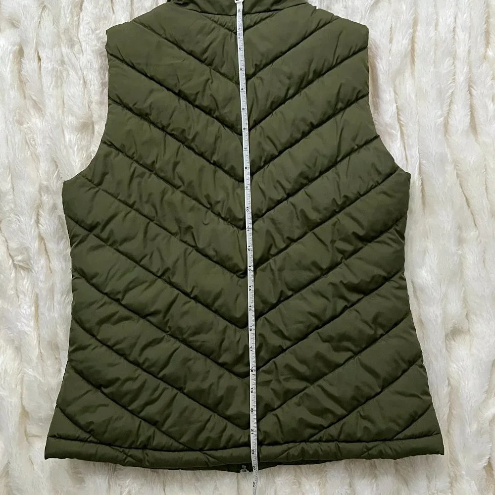 Gap Womens Puffer Vest Small Olive Green - Picture 3 of 10